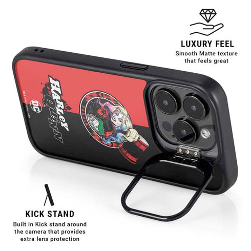 DC Comics Harley Quinn Puddin iPhone 15 Pro Kickstand Case